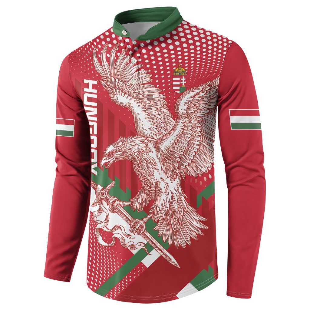 Custom Hungary Football Button Sweatshirt Come On Magyarok