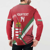 Custom Hungary Football Button Sweatshirt Come On Magyarok