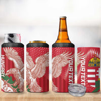 Custom Hungary Football 4 in 1 Can Cooler Tumbler Come On Magyarok