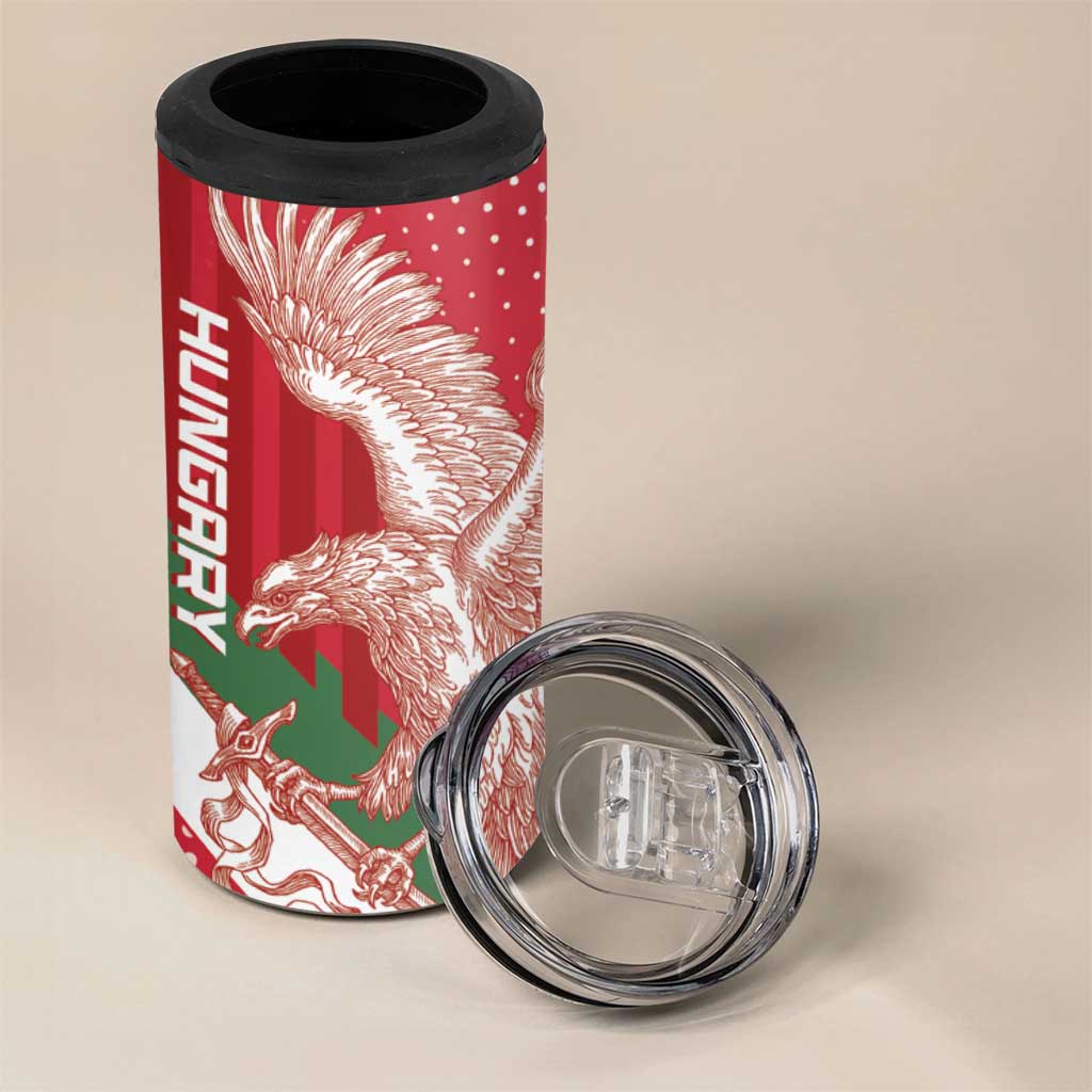 Custom Hungary Football 4 in 1 Can Cooler Tumbler Come On Magyarok