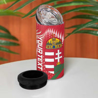 Custom Hungary Football 4 in 1 Can Cooler Tumbler Come On Magyarok