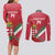 Custom Hungary Football Couples Matching Long Sleeve Bodycon Dress and Long Sleeve Button Shirt Come On Magyarok