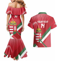 Custom Hungary Football Couples Matching Mermaid Dress and Hawaiian Shirt Come On Magyarok