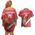 Custom Hungary Football Couples Matching Off Shoulder Short Dress and Hawaiian Shirt Come On Magyarok