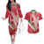 Custom Hungary Football Couples Matching Off The Shoulder Long Sleeve Dress and Hawaiian Shirt Come On Magyarok