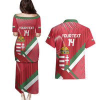 Custom Hungary Football Couples Matching Puletasi and Hawaiian Shirt Come On Magyarok