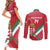 Custom Hungary Football Couples Matching Short Sleeve Bodycon Dress and Long Sleeve Button Shirt Come On Magyarok