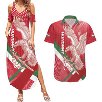 Custom Hungary Football Couples Matching Summer Maxi Dress and Hawaiian Shirt Come On Magyarok