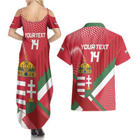 Custom Hungary Football Couples Matching Summer Maxi Dress and Hawaiian Shirt Come On Magyarok