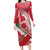 Custom Hungary Football Family Matching Long Sleeve Bodycon Dress and Hawaiian Shirt Come On Magyarok