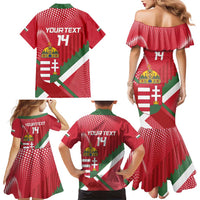 Custom Hungary Football Family Matching Mermaid Dress and Hawaiian Shirt Come On Magyarok