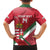 Custom Hungary Football Family Matching Off The Shoulder Long Sleeve Dress and Hawaiian Shirt Come On Magyarok