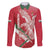 Custom Hungary Football Family Matching Off The Shoulder Long Sleeve Dress and Hawaiian Shirt Come On Magyarok