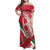 Custom Hungary Football Family Matching Off Shoulder Maxi Dress and Hawaiian Shirt Come On Magyarok
