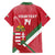 Custom Hungary Football Family Matching Off Shoulder Short Dress and Hawaiian Shirt Come On Magyarok