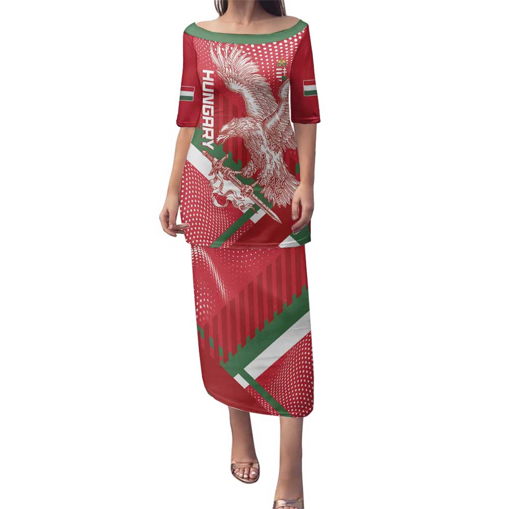 Custom Hungary Football Family Matching Puletasi and Hawaiian Shirt Come On Magyarok