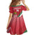 Custom Hungary Football Family Matching Short Sleeve Bodycon Dress and Hawaiian Shirt Come On Magyarok