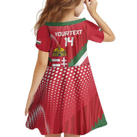 Custom Hungary Football Family Matching Summer Maxi Dress and Hawaiian Shirt Come On Magyarok