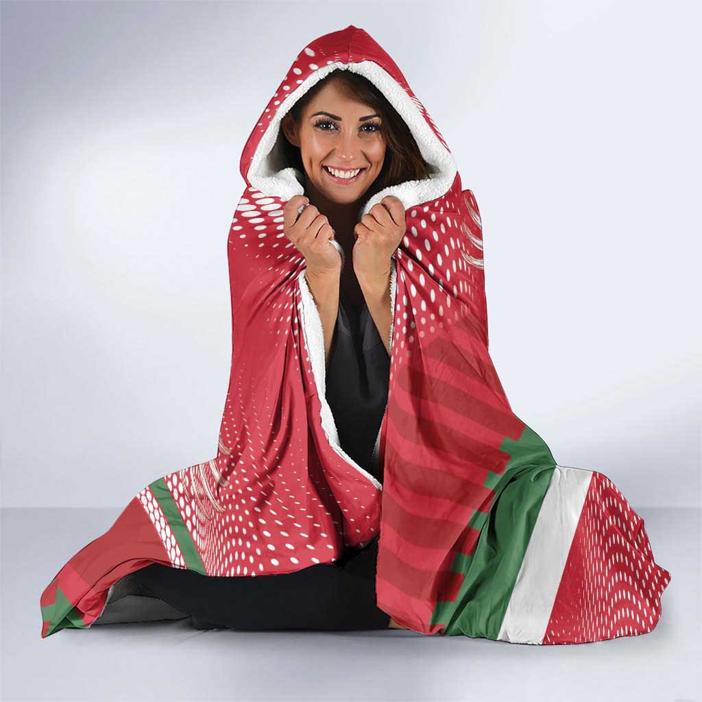 Custom Hungary Football Hooded Blanket Come On Magyarok