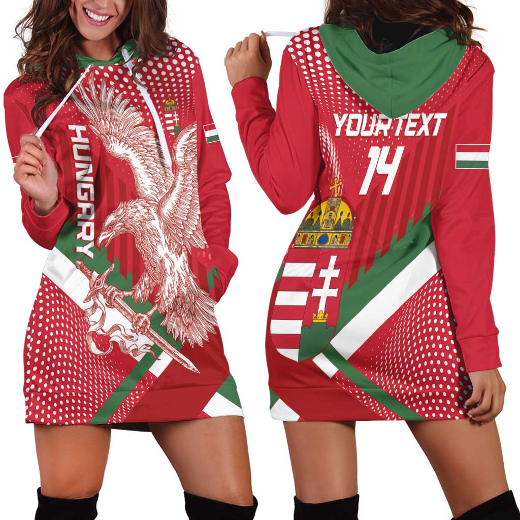 Custom Hungary Football Hoodie Dress Come On Magyarok