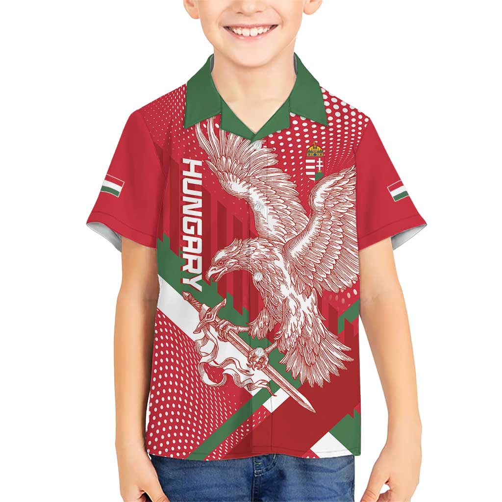 Custom Hungary Football Kid Hawaiian Shirt Come On Magyarok