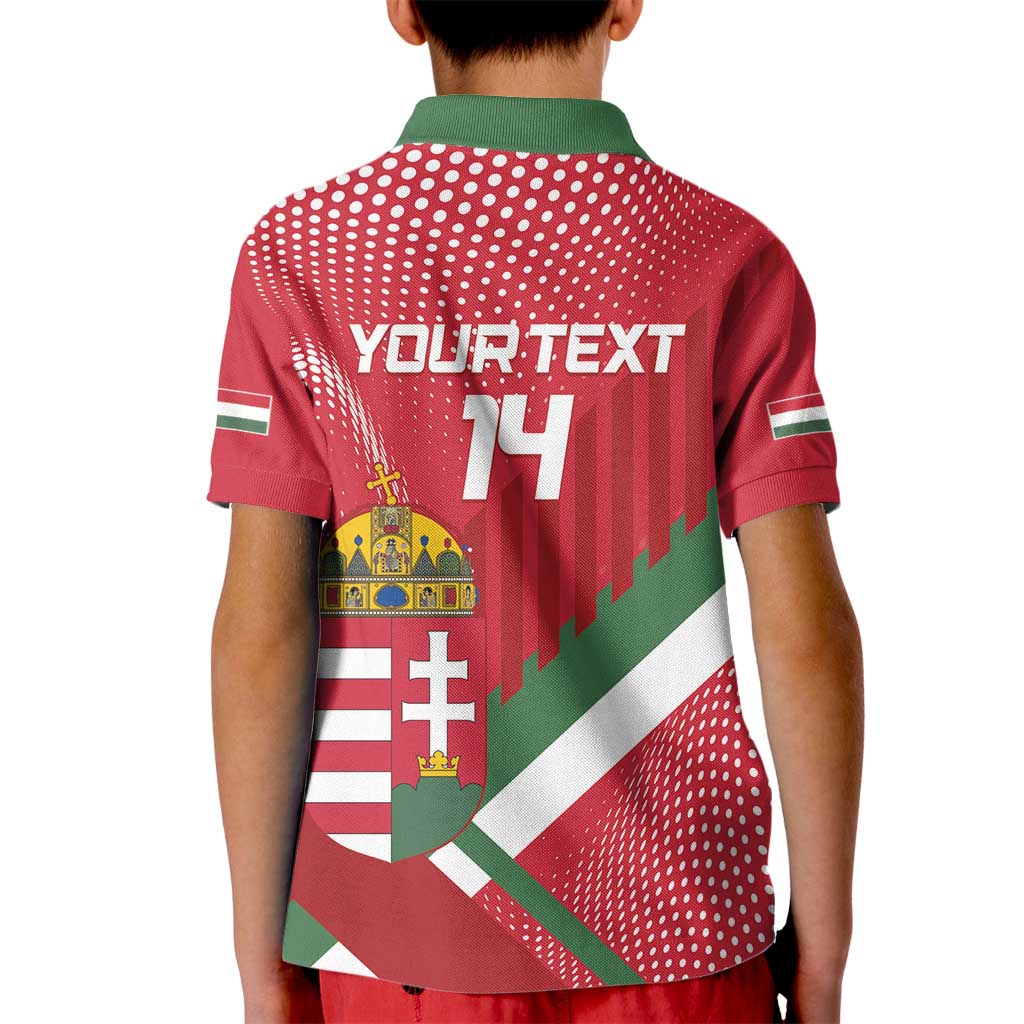 Custom Hungary Football Kid Polo Shirt Come On Magyarok