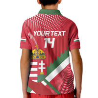Custom Hungary Football Kid Polo Shirt Come On Magyarok