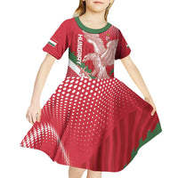 Custom Hungary Football Kid Short Sleeve Dress Come On Magyarok