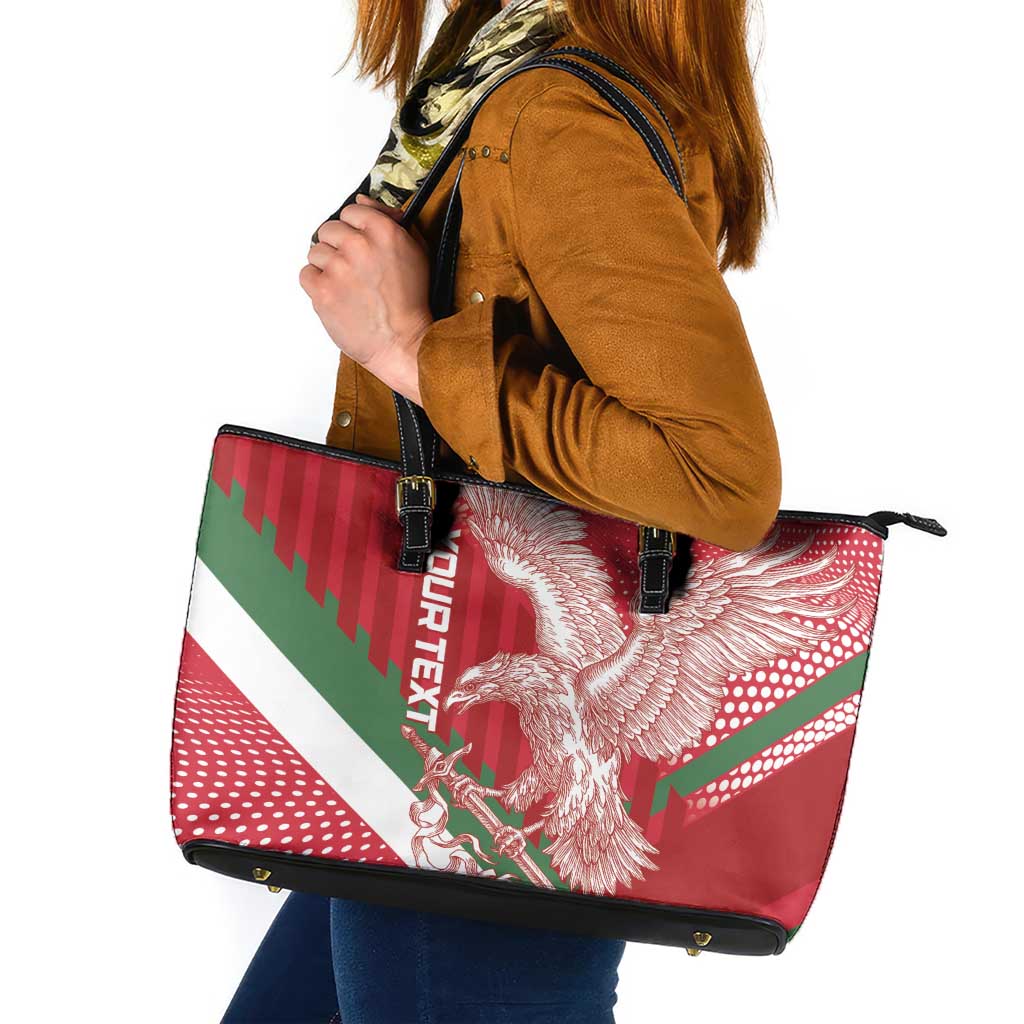 Custom Hungary Football Leather Tote Bag Come On Magyarok