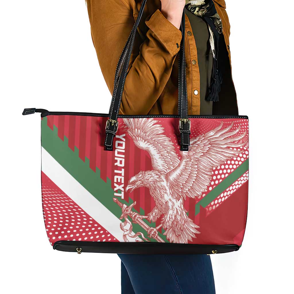 Custom Hungary Football Leather Tote Bag Come On Magyarok