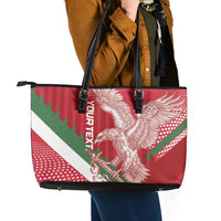 Custom Hungary Football Leather Tote Bag Come On Magyarok