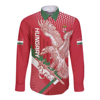 Custom Hungary Football Long Sleeve Button Shirt Come On Magyarok