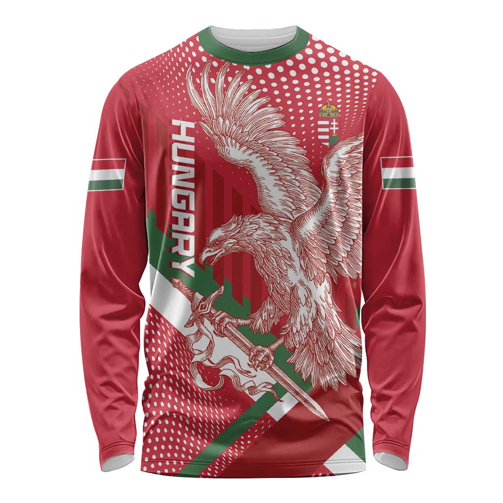 Custom Hungary Football Long Sleeve Shirt Come On Magyarok