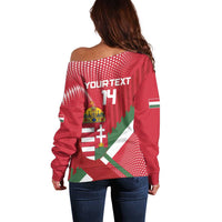 Custom Hungary Football Off Shoulder Sweater Come On Magyarok