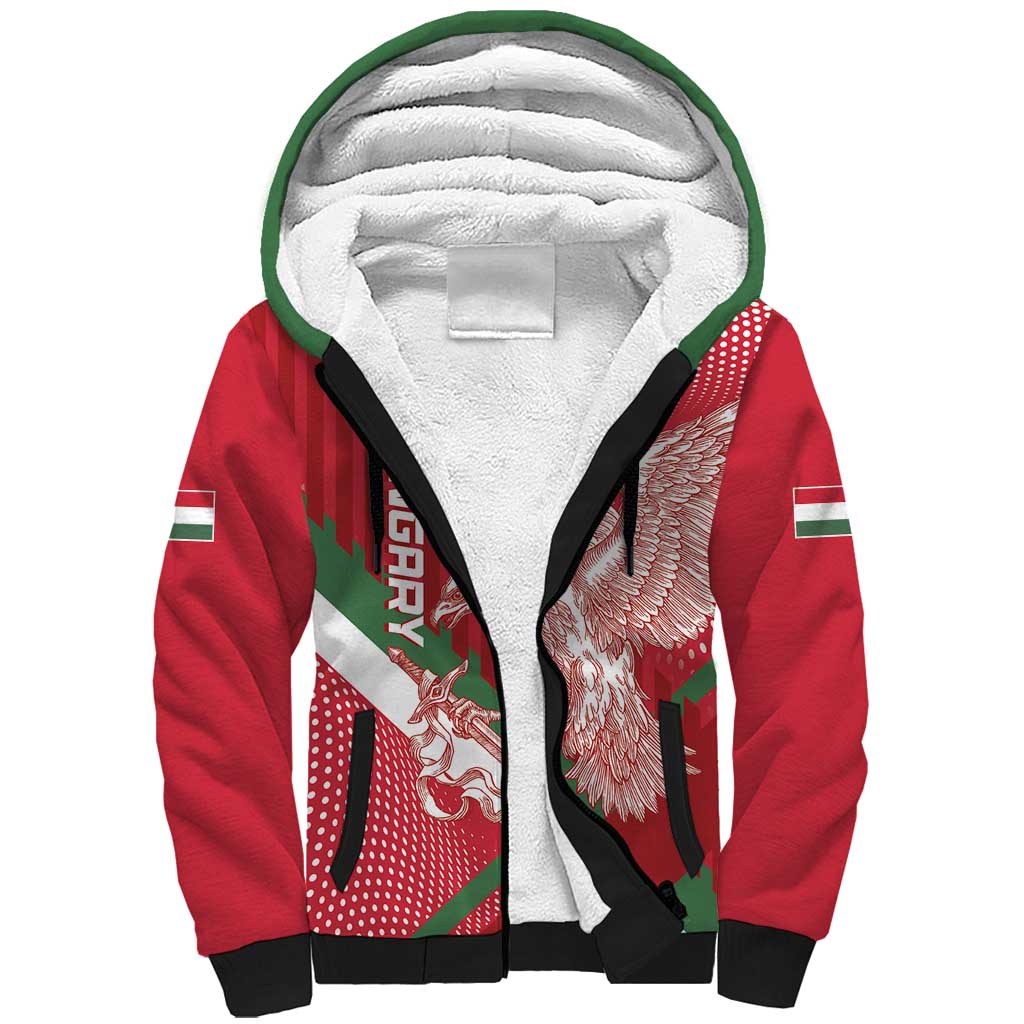 Custom Hungary Football Sherpa Hoodie Come On Magyarok