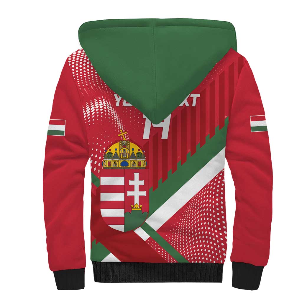 Custom Hungary Football Sherpa Hoodie Come On Magyarok