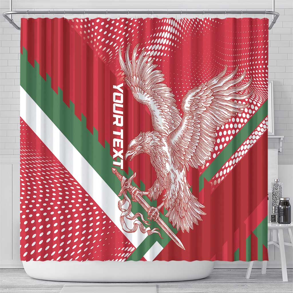 Custom Hungary Football Shower Curtain Come On Magyarok