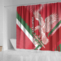 Custom Hungary Football Shower Curtain Come On Magyarok