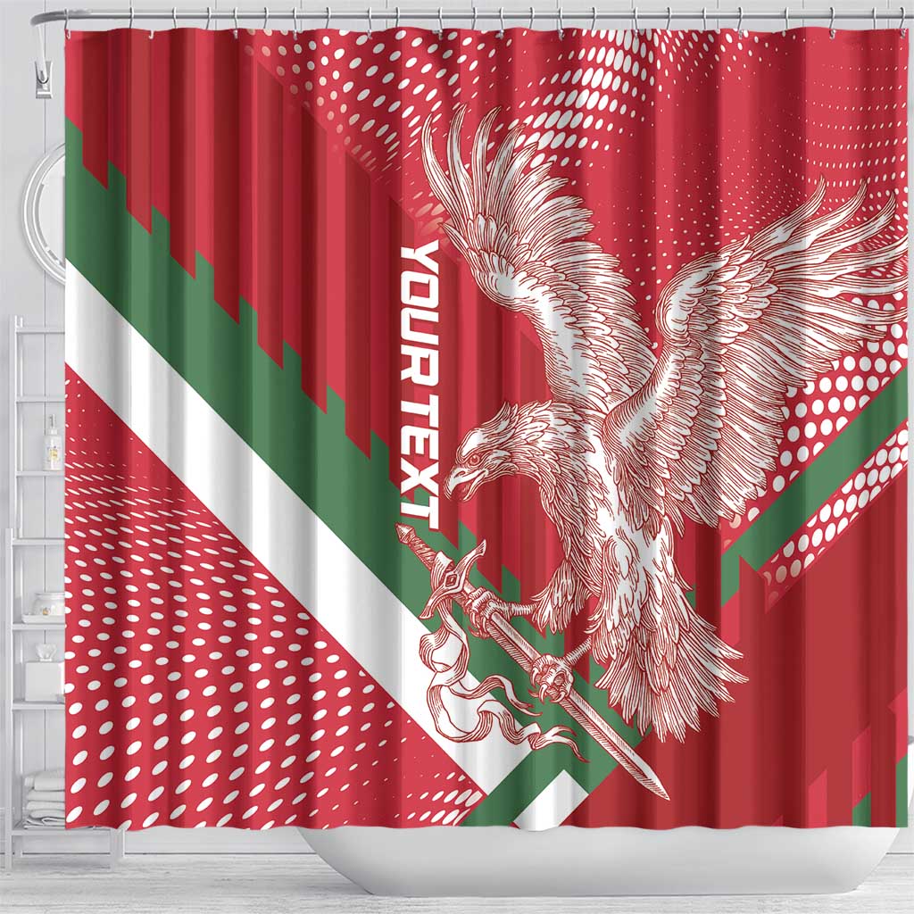 Custom Hungary Football Shower Curtain Come On Magyarok