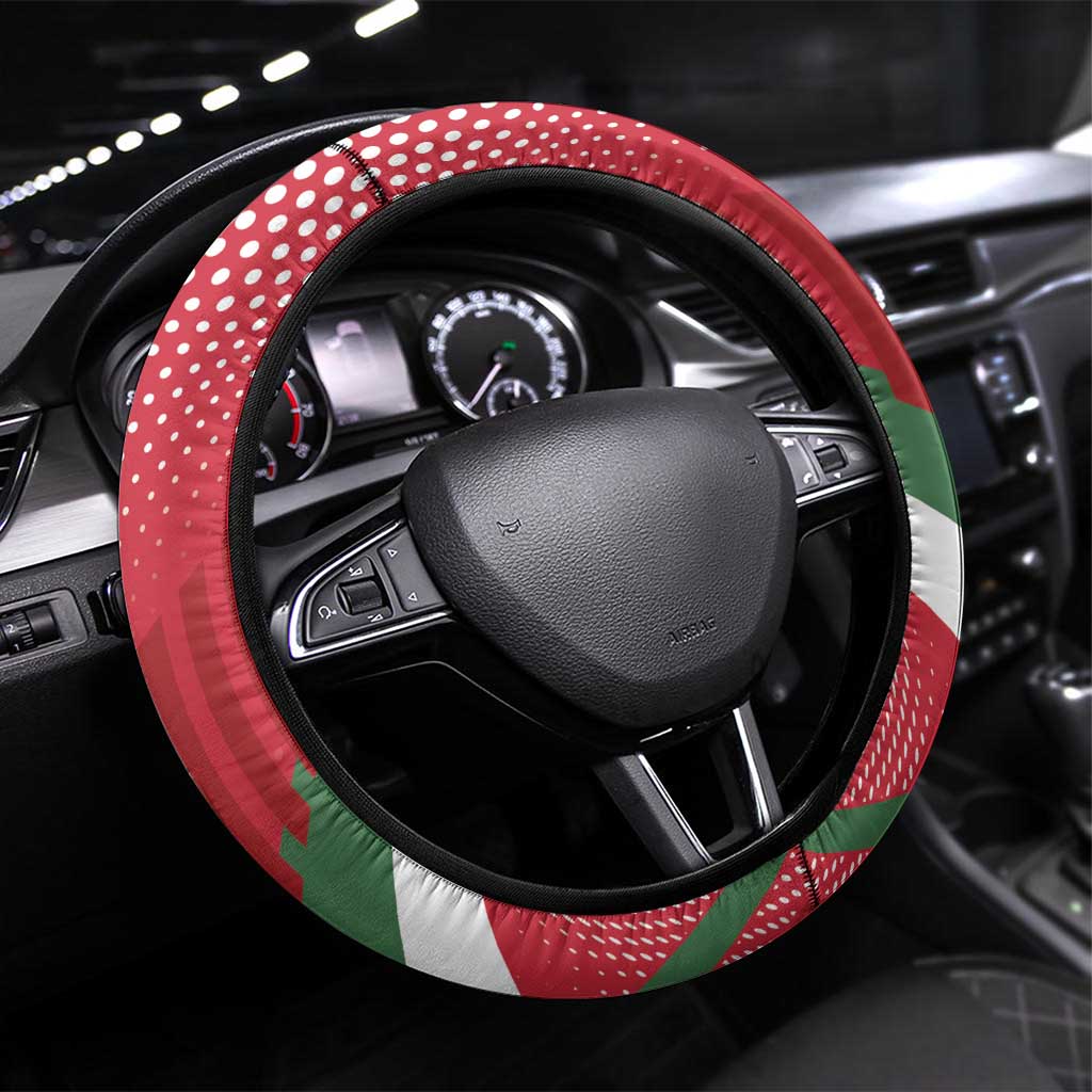 Hungary Football Steering Wheel Cover Come On Magyarok