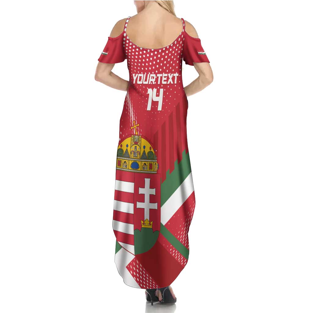 Custom Hungary Football Summer Maxi Dress Come On Magyarok