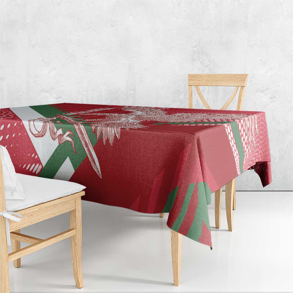 Custom Hungary Football Tablecloth Come On Magyarok