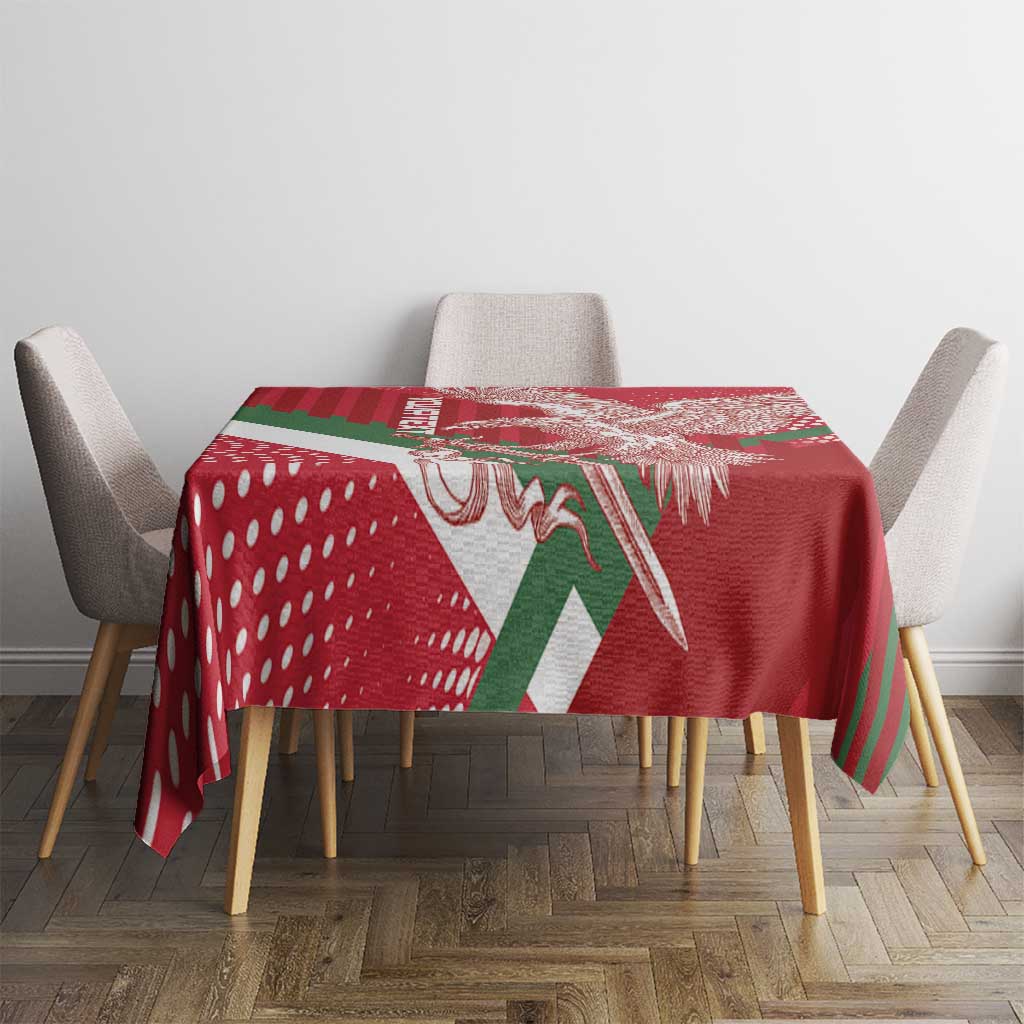 Custom Hungary Football Tablecloth Come On Magyarok