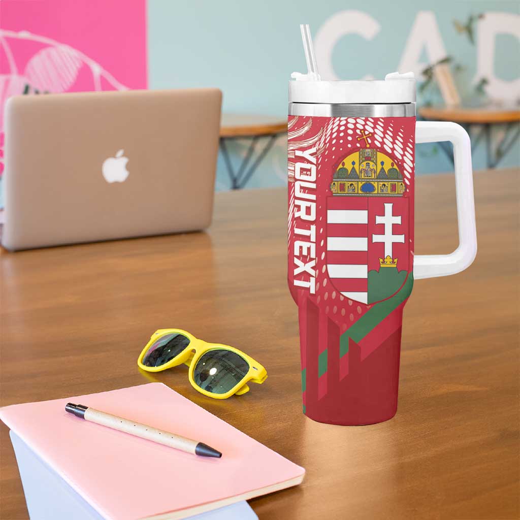 Custom Hungary Football Tumbler With Handle Come On Magyarok
