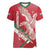 Custom Hungary Football Women V-Neck T-Shirt Come On Magyarok