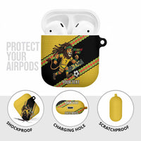 Jamaica 2026 Football Custom AirPods Case Go Reggae Boyz Rasta Lion Sporty