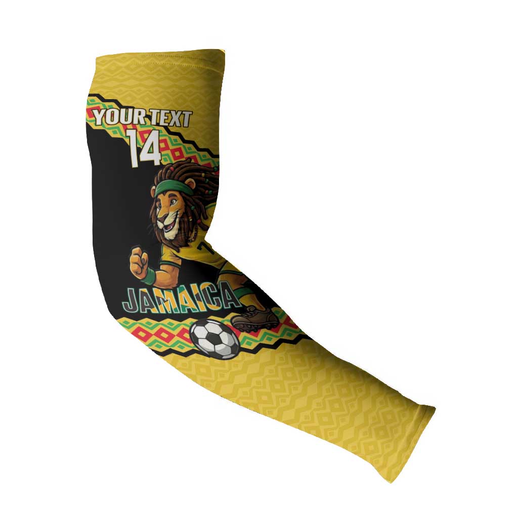 Jamaica 2026 Football Custom Arm Sleeves Go Reggae Boyz Rasta Lion Sporty