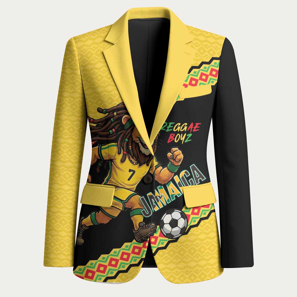 Jamaica 2026 Football Custom Blazer Go Reggae Boyz Rasta Lion Sporty