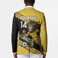 Jamaica 2026 Football Custom Blazer Go Reggae Boyz Rasta Lion Sporty