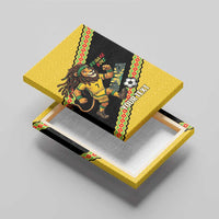 Jamaica 2026 Football Custom Canvas Wall Art Go Reggae Boyz Rasta Lion Sporty